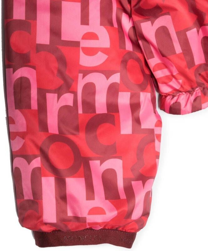Moncler Enfant Jas met capuchon Roze