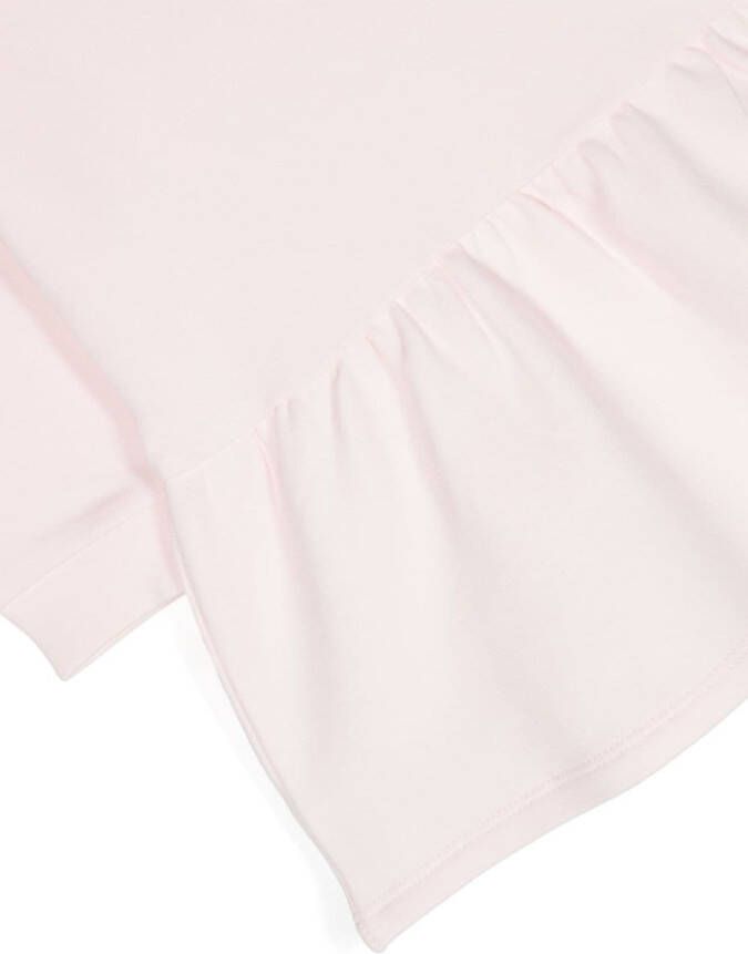 Moncler Enfant Jurk met geborduurd logo Roze