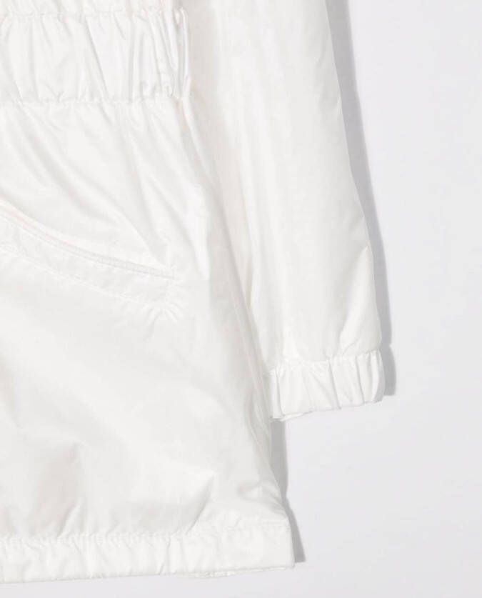 Moncler Enfant Lange parka Wit