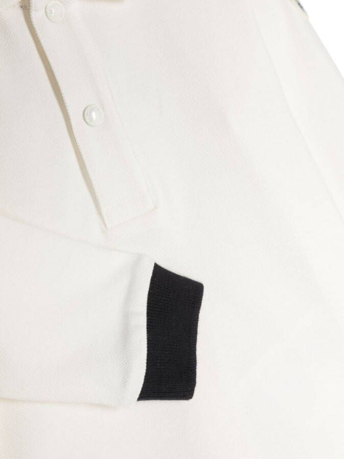 Moncler Enfant Poloshirt met logopatch Beige