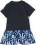 Moncler Enfant T-shirtjurk met logopatch Blauw - Thumbnail 2