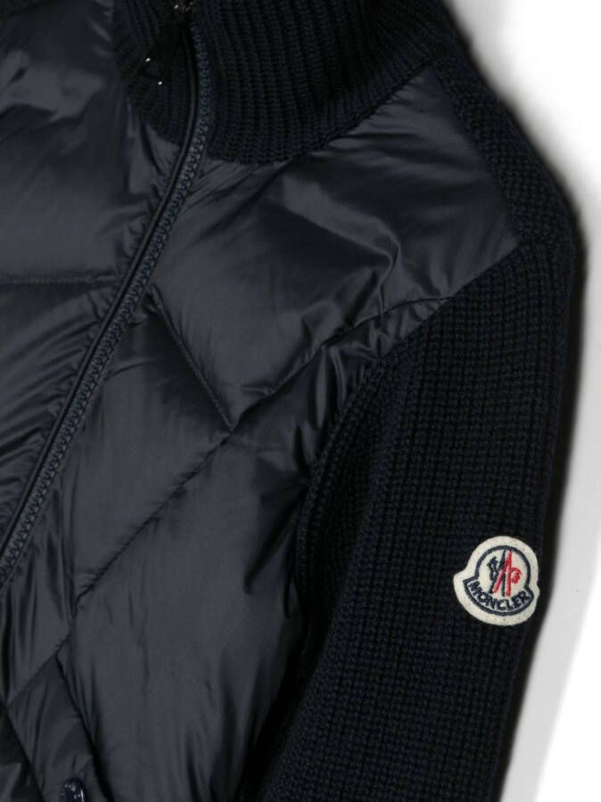 Moncler Enfant Jack met logopatch Blauw