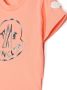 Moncler Enfant T-shirt met logoprint Oranje - Thumbnail 3