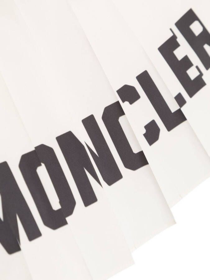 Moncler Enfant Plooirok met logoprint Beige