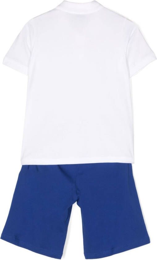 Moncler Enfant Poloshirt en shorts Blauw