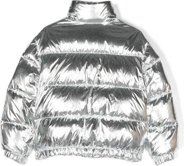 Moncler Enfant Gewatteerd jack Metallic
