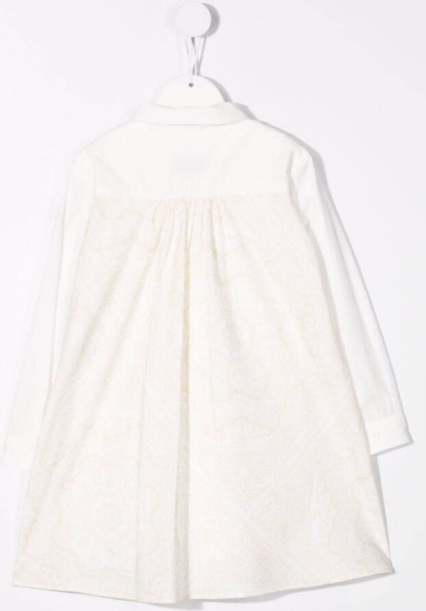 Moncler Enfant Mini-jurk met lange mouwen Wit