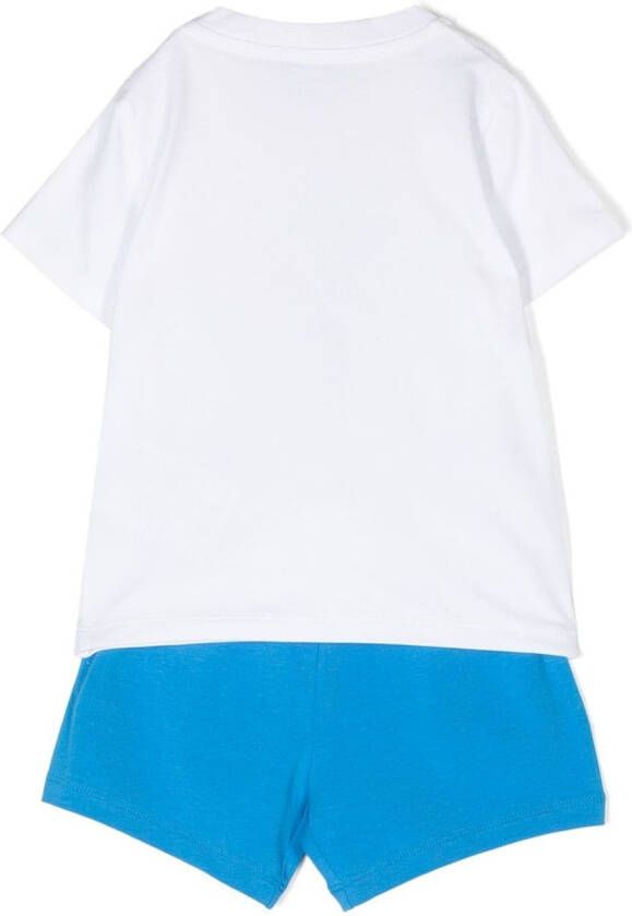 Moncler Enfant T-shirt en shorts Wit