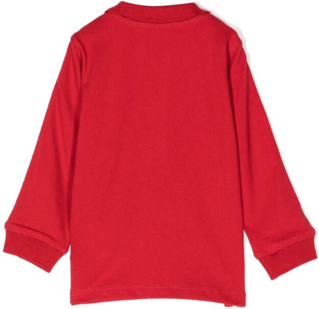 Moncler Enfant Poloshirt met logopatch Rood