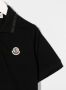 Moncler Enfant Poloshirt met logopatch Zwart - Thumbnail 3