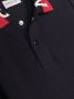 Moncler Enfant Poloshirt met logostreep Blauw - Thumbnail 3