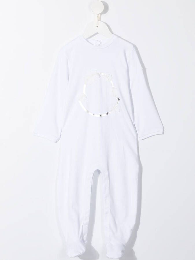 Moncler Enfant Pyjama met logoprint Wit