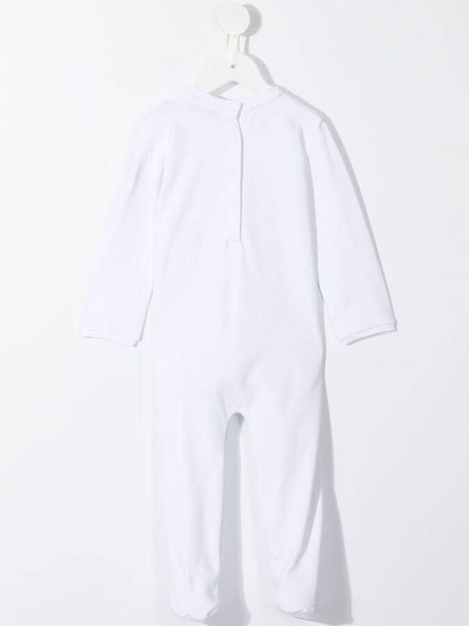 Moncler Enfant Pyjama met logoprint Wit