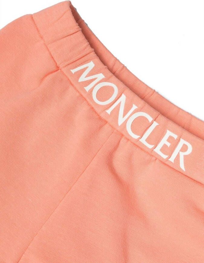 Moncler Enfant Shorts met logoband Oranje