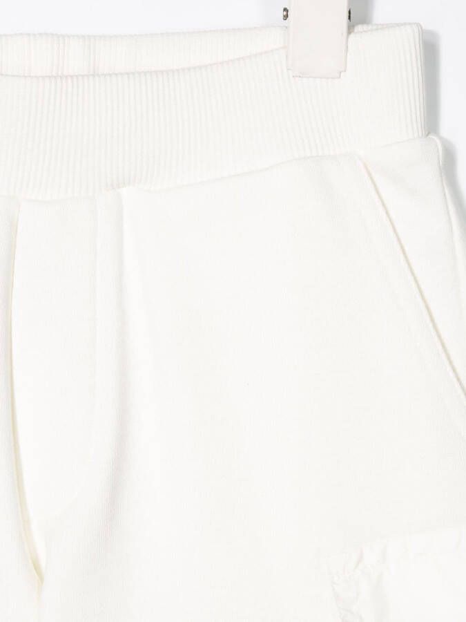 Moncler Enfant Shorts met opgestikte zak Wit