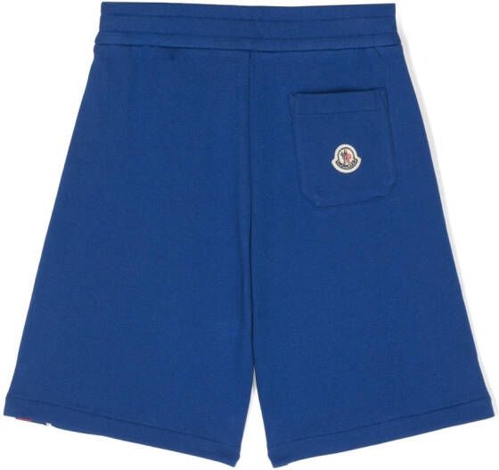 Moncler Enfant Shorts met streepdetail Blauw