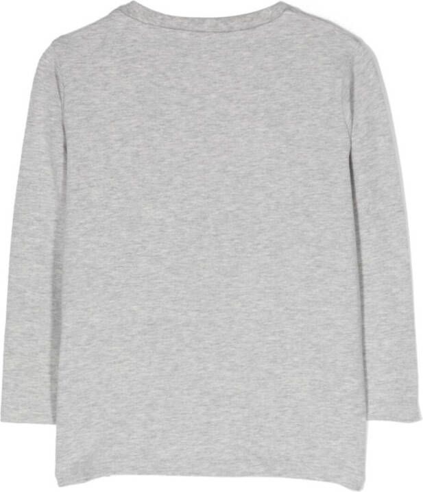 Moncler Enfant Sweater met logo Grijs