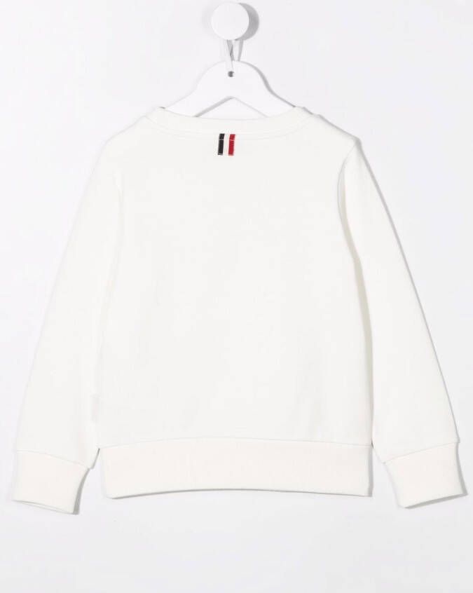 Moncler Enfant Sweater met logopatch Wit