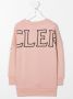 Moncler Enfant Sweaterjurk met logoprint Roze - Thumbnail 2