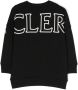 Moncler Enfant Sweaterjurk met logoprint Zwart - Thumbnail 2