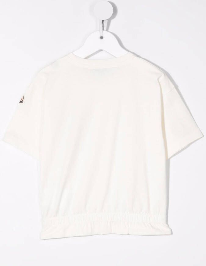 Moncler Enfant T-shirt met borstzak Wit