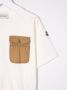 Moncler Enfant T-shirt met borstzak Wit - Thumbnail 3