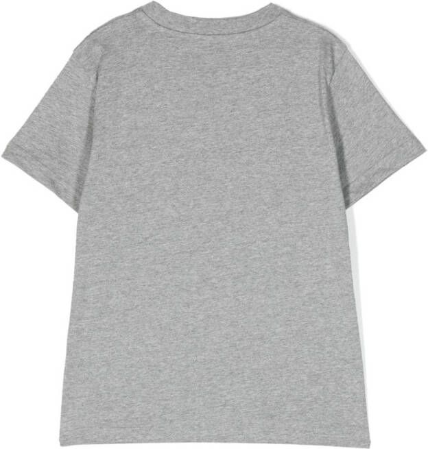 Moncler Enfant T-shirt met logopatch Grijs
