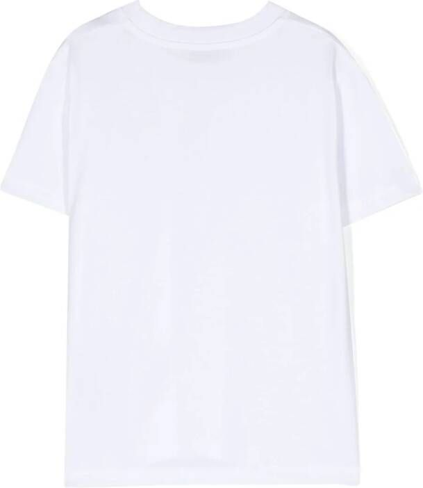 Moncler Enfant T-shirt met logopatch Wit