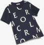 Moncler Enfant T-shirt met logoprint Blauw - Thumbnail 2