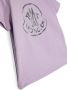 Moncler Enfant T-shirt met logoprint Paars - Thumbnail 3