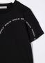 Moncler Enfant T-shirt met logoprint Zwart - Thumbnail 3