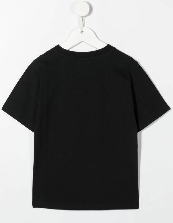 Moncler Enfant T-shirt met print Zwart