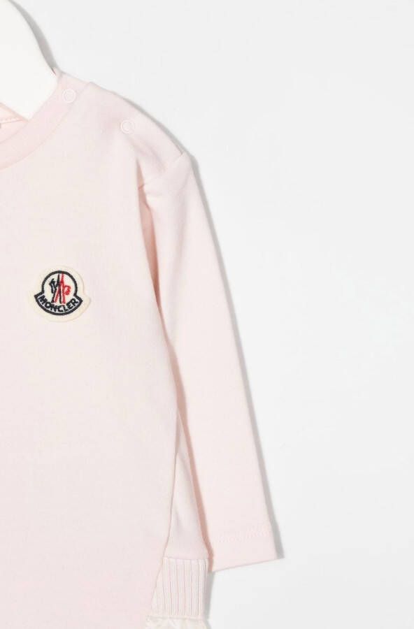 Moncler Enfant T-shirt met ruches Roze