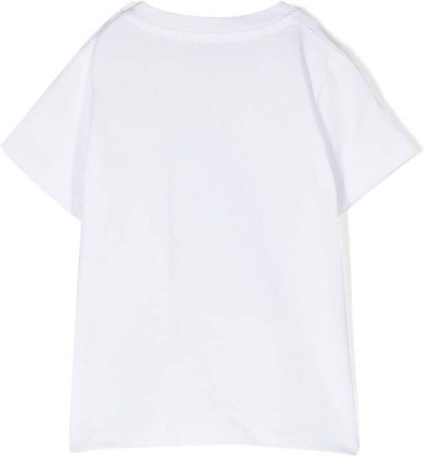 Moncler Enfant T-shirt met surfboard print Wit