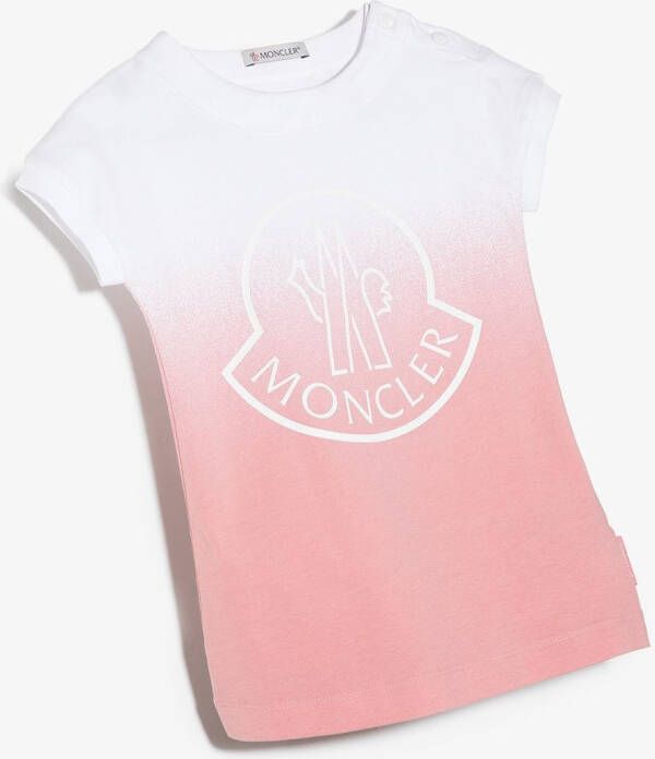 Moncler Enfant T-shirtjurk met kleurverloop Wit
