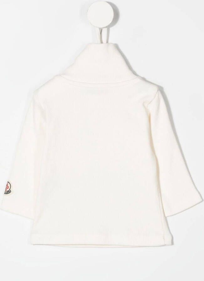 Moncler Enfant Top met logopatch Wit