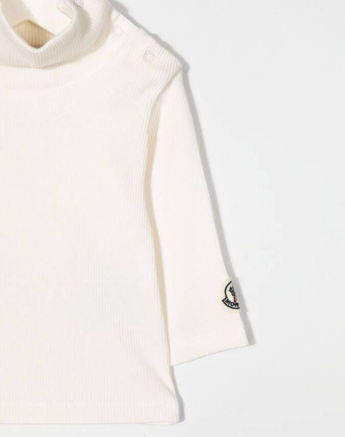 Moncler Enfant Top met logopatch Wit