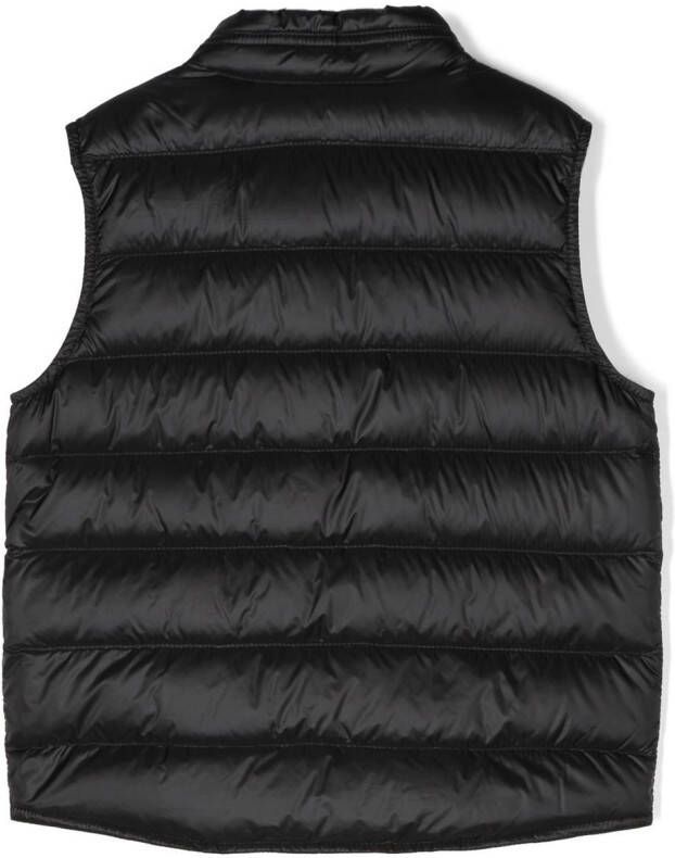 Moncler Enfant Bodywarmer met rits Zwart