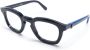 Moncler Eyewear Bril met rond montuur Blauw - Thumbnail 2