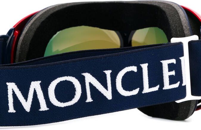Moncler Eyewear Gepolariseerd skimasker Blauw