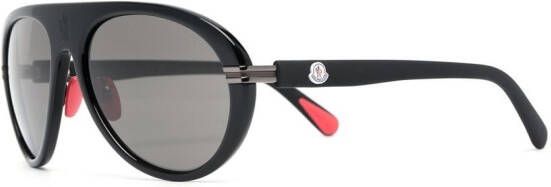 Moncler Eyewear Navigaze zonnebril met piloten montuur Zwart