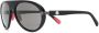 Moncler Eyewear Navigaze zonnebril met piloten montuur Zwart - Thumbnail 2