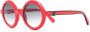 Moncler Eyewear Zonnebril met rond montuur Rood - Thumbnail 2