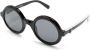 Moncler Eyewear Orbit zonnebril met rond montuur Zwart - Thumbnail 2