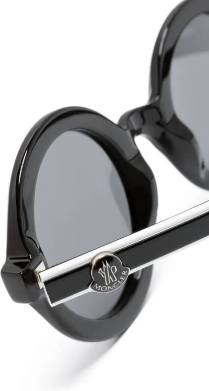 Moncler Eyewear Orbit zonnebril met rond montuur Zwart