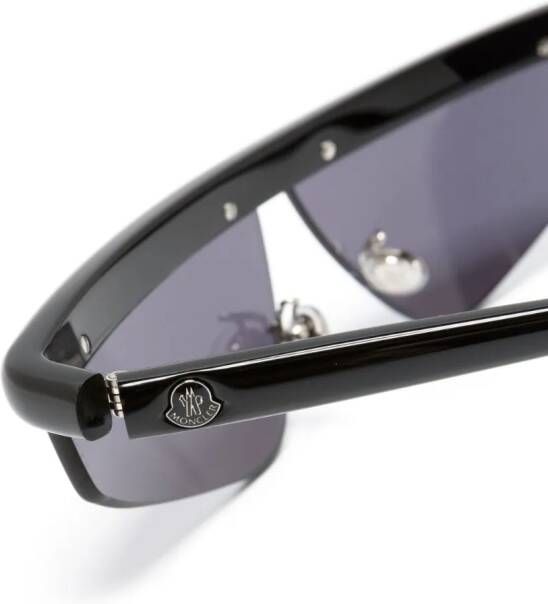 Moncler Eyewear Zonnebril met geometrisch montuur Zwart