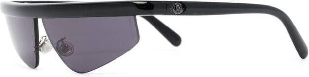 Moncler Eyewear Orizion zonnebril met rechthoekig montuur Zwart