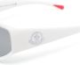Moncler Eyewear Zonnebril met oversized montuur Wit - Thumbnail 3
