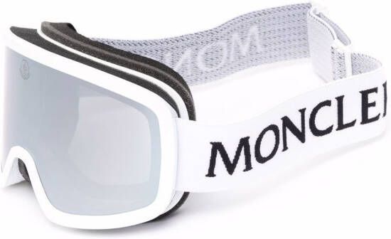 Moncler Eyewear Terrabeam skibril Wit