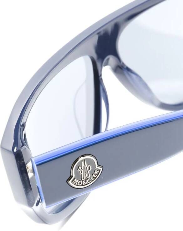 Moncler Eyewear Tronn zonnebril met logo Blauw